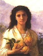 Adolphe Bouguereau Girl Holding Lemons oil on canvas